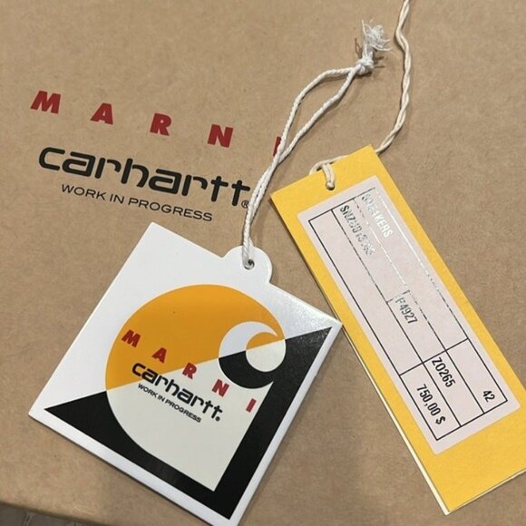 Marni x Carhartt Slip-On Sneakers Men’s Size 42 New in Box w/DustBag Retail $750 main image 8
